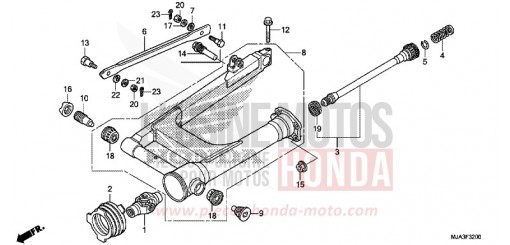 SWINGARM (VT750C/C2S/CA/CS) VT750CSD de 2013